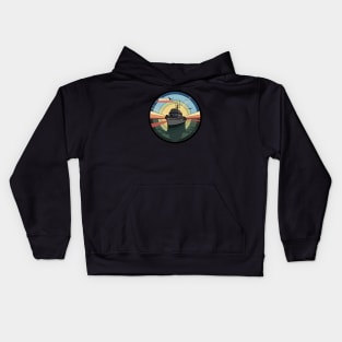 F/V at sunset Kids Hoodie